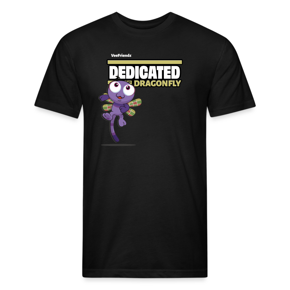 Dedicated Dragonfly Character Comfort Adult Tee - black