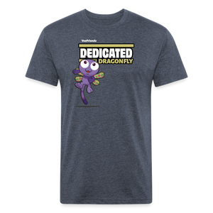 Dedicated Dragonfly Character Comfort Adult Tee - heather navy
