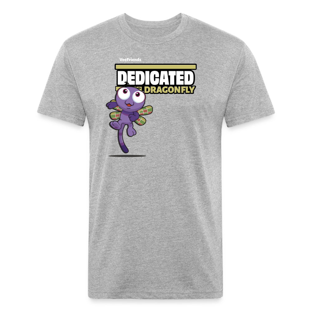 Dedicated Dragonfly Character Comfort Adult Tee - heather gray
