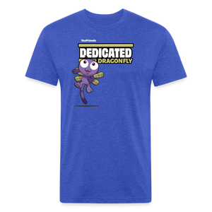 Dedicated Dragonfly Character Comfort Adult Tee - heather royal