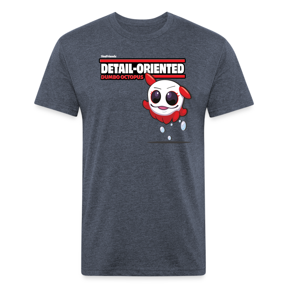 Detail-Oriented Dumbo Octopus Character Comfort Adult Tee - heather navy