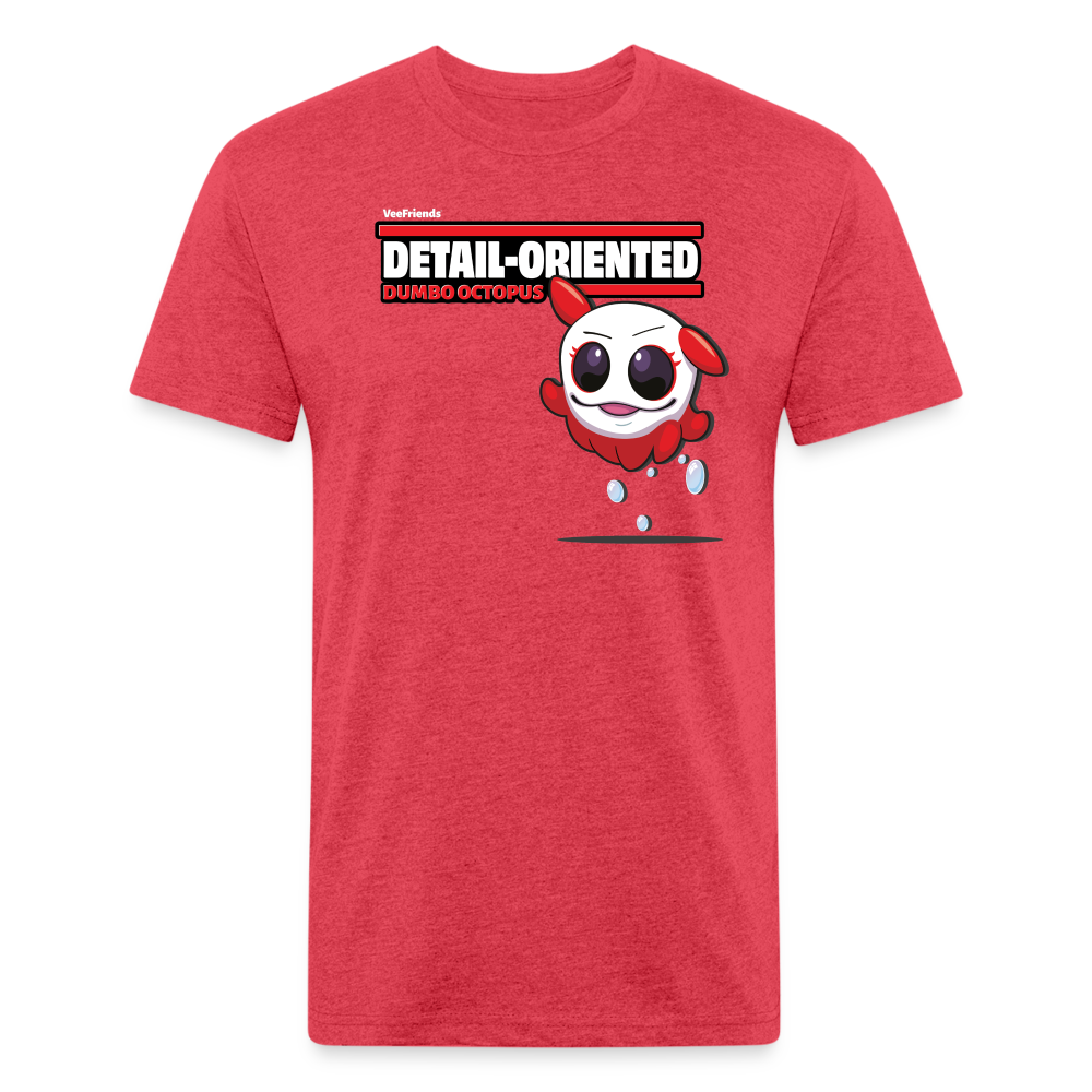 Detail-Oriented Dumbo Octopus Character Comfort Adult Tee - heather red