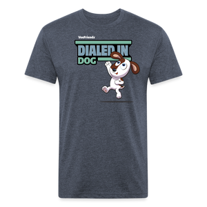 Dialed In Dog Character Comfort Adult Tee - heather navy