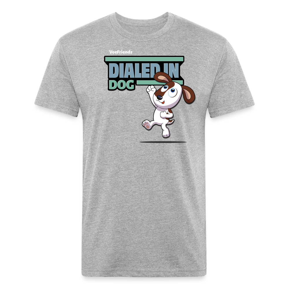 Dialed In Dog Character Comfort Adult Tee - heather gray