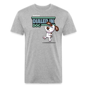 Dialed In Dog Character Comfort Adult Tee - heather gray