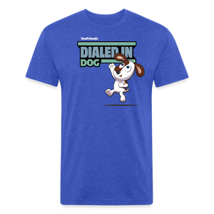 Dialed In Dog Character Comfort Adult Tee - heather royal