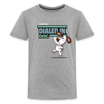 Dialed In Dog Character Comfort Kids Tee - heather gray