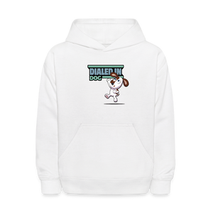 Dialed In Dog Character Comfort Kids Hoodie - white
