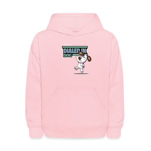 Dialed In Dog Character Comfort Kids Hoodie - pink