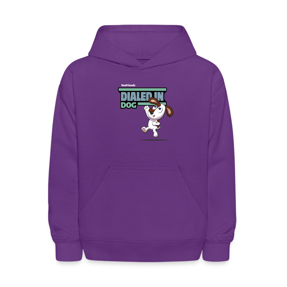 
            
                Load image into Gallery viewer, Dialed In Dog Character Comfort Kids Hoodie - purple
            
        