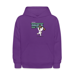 
            
                Load image into Gallery viewer, Dialed In Dog Character Comfort Kids Hoodie - purple
            
        