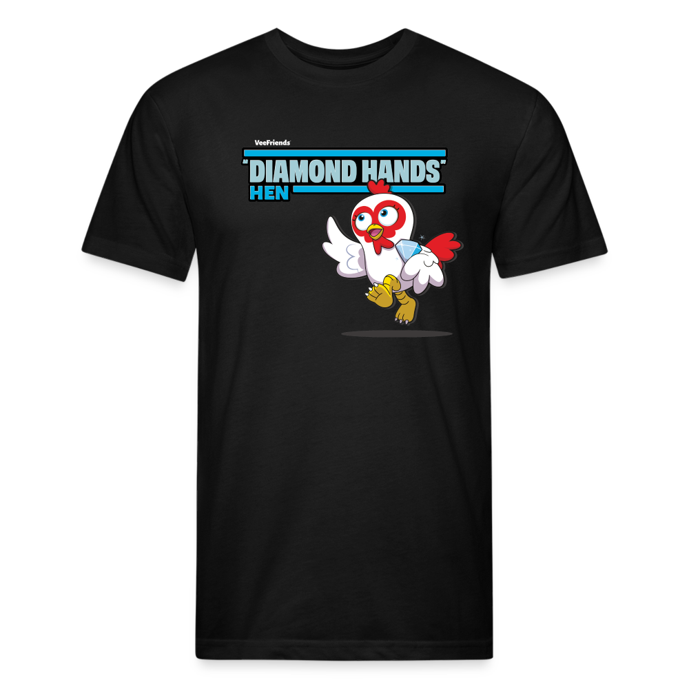 "Diamond Hands" Hen Character Comfort Adult Tee - black