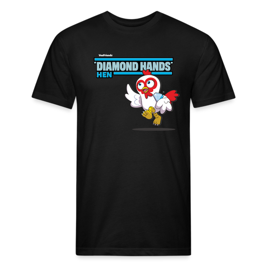 "Diamond Hands" Hen Character Comfort Adult Tee - black