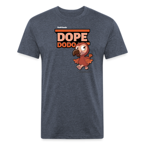 Dope Dodo Character Comfort Adult Tee - heather navy