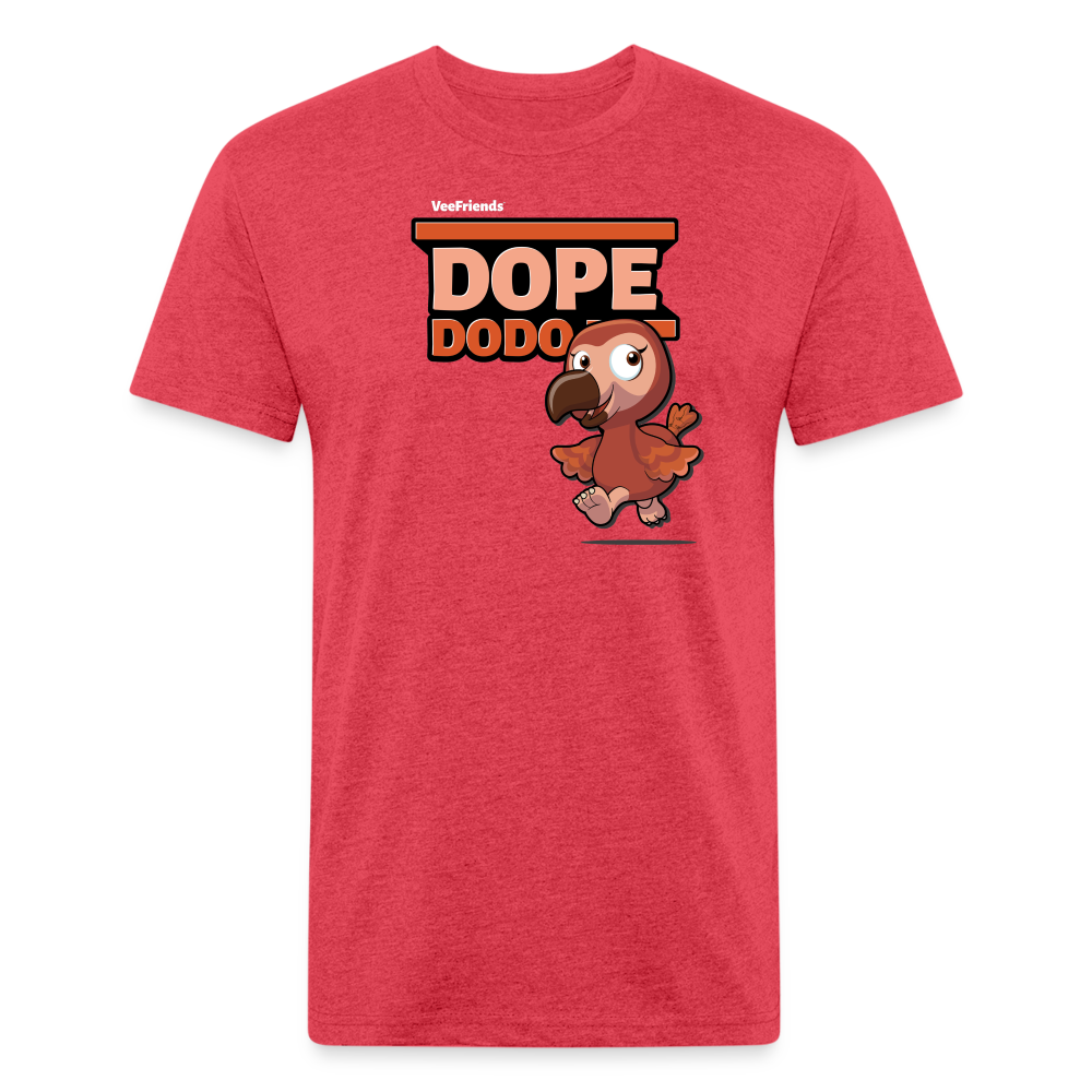 Dope Dodo Character Comfort Adult Tee - heather red