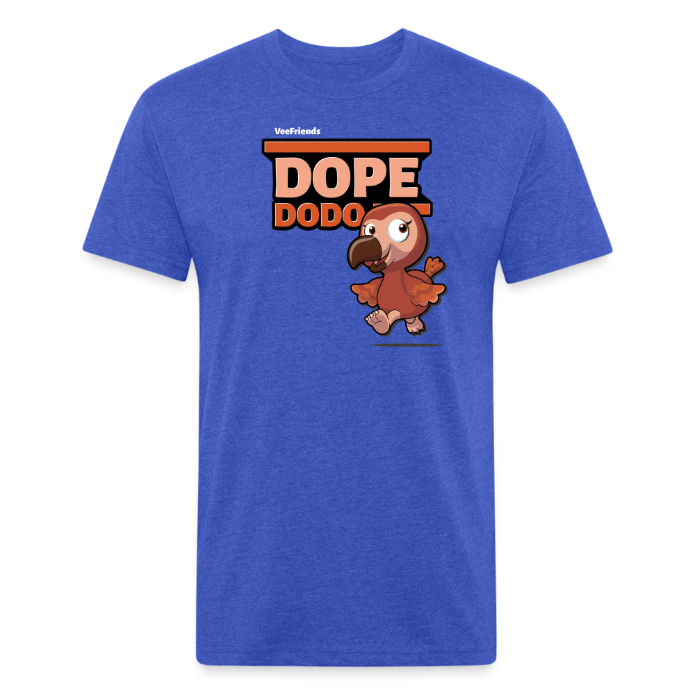 Dope Dodo Character Comfort Adult Tee - heather royal