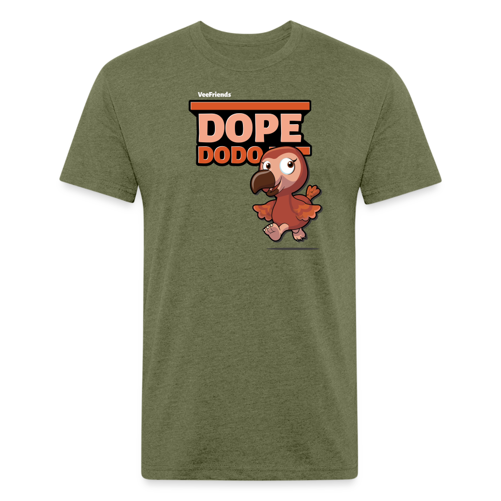 Dope Dodo Character Comfort Adult Tee - heather military green