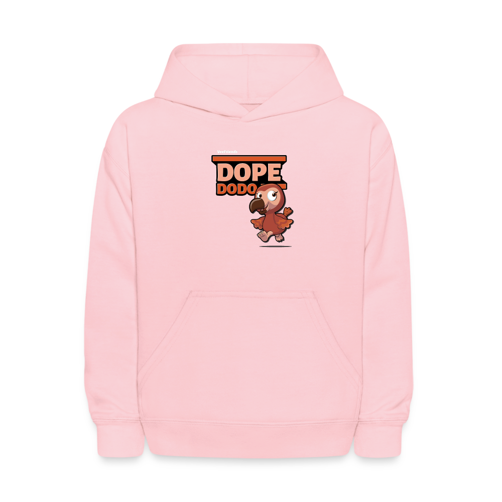 Dope Dodo Character Comfort Kids Hoodie - pink