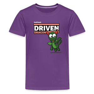Driven Dragon Character Comfort Kids Tee - purple