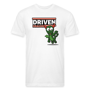 Driven Dragon Character Comfort Adult Tee - white