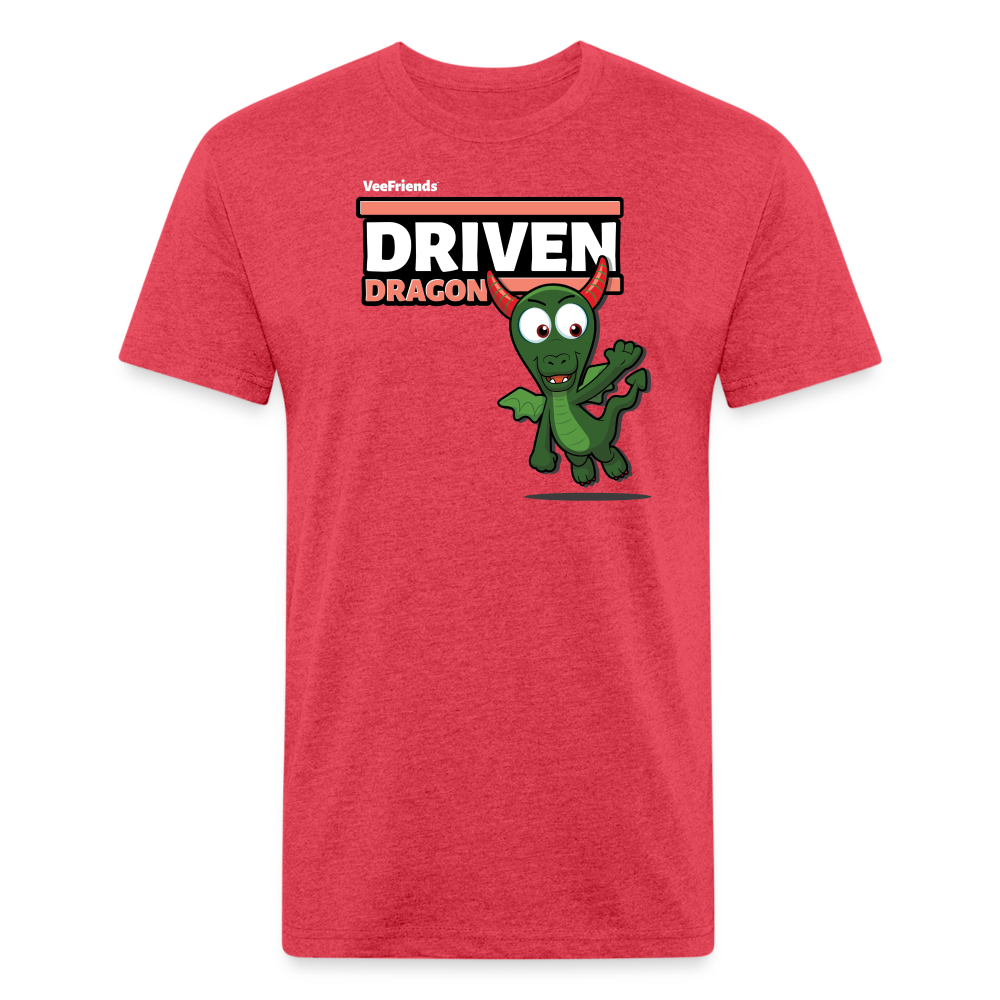 Driven Dragon Character Comfort Adult Tee - heather red