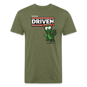 Driven Dragon Character Comfort Adult Tee - heather military green