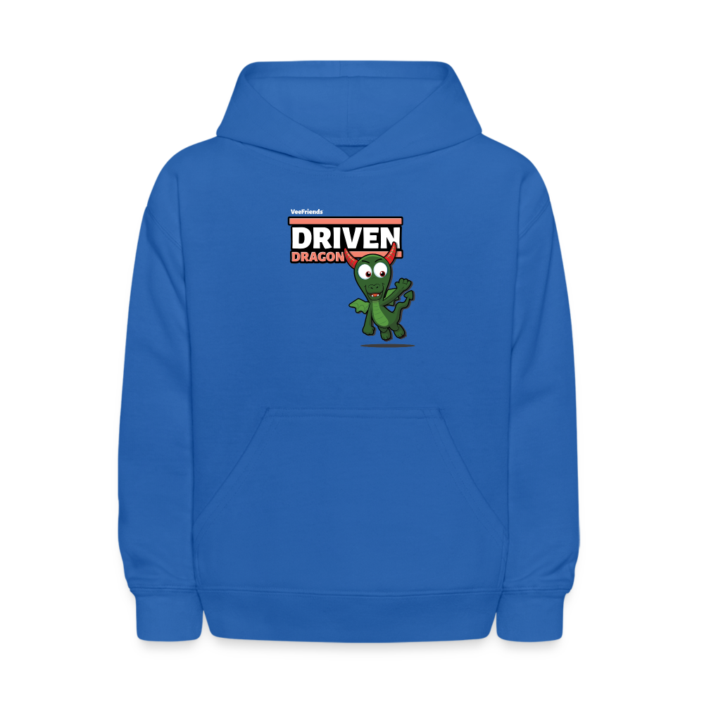 Driven Dragon Character Comfort Kids Hoodie - royal blue