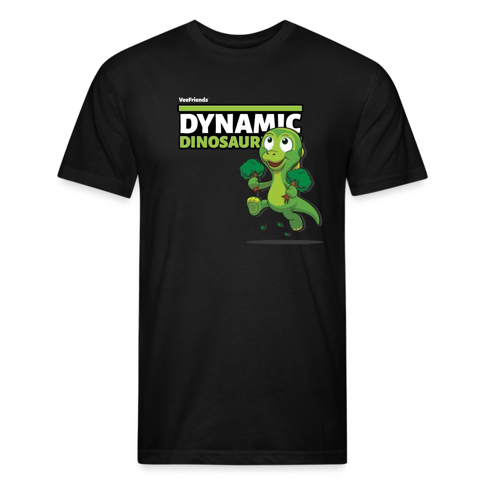 Dynamic Dinosaur Character Comfort Adult Tee - black