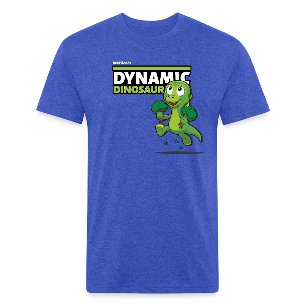 Dynamic Dinosaur Character Comfort Adult Tee - heather royal