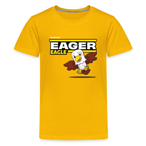 Eager Eagle Character Comfort Kids Tee - sun yellow