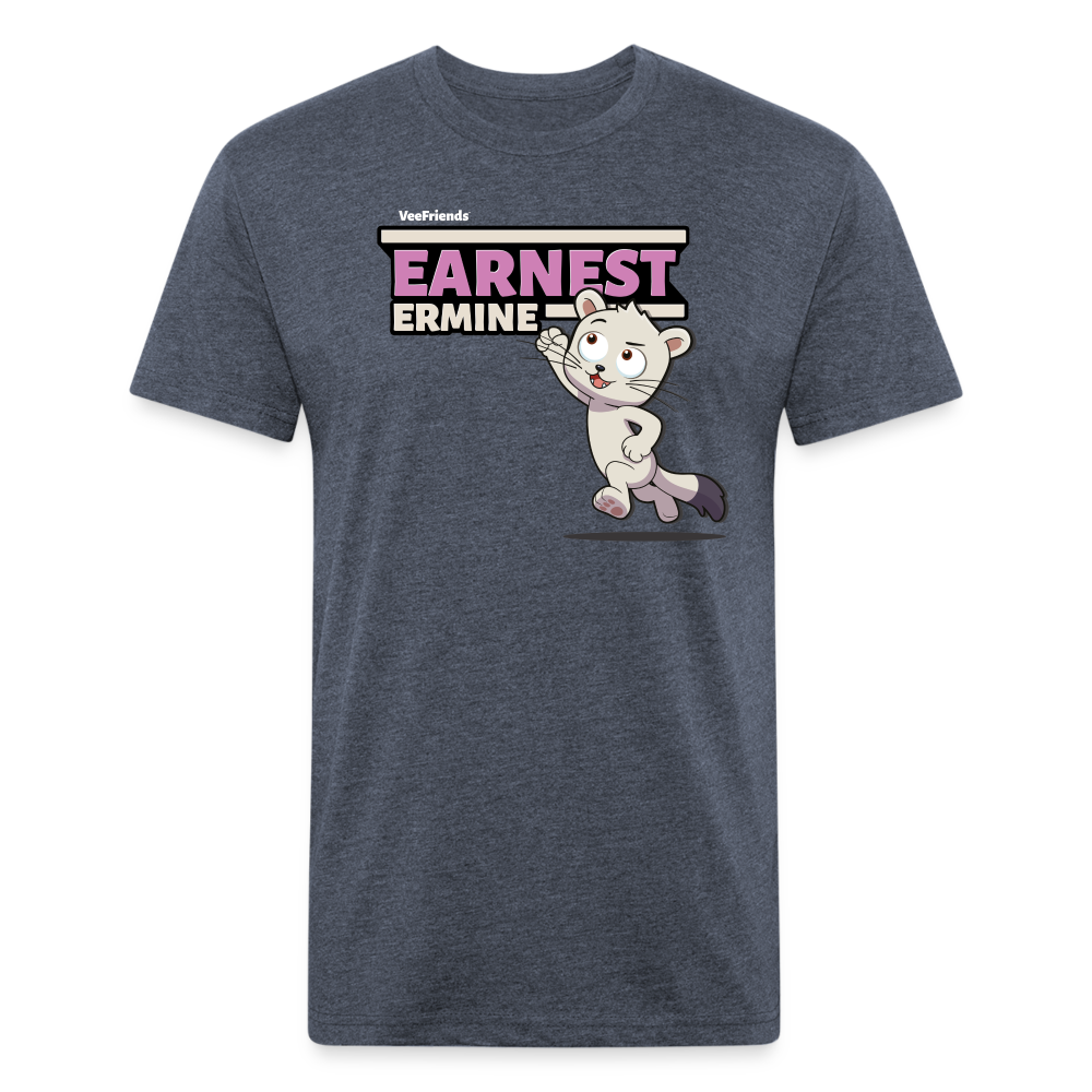 Earnest Ermine Character Comfort Adult Tee - heather navy