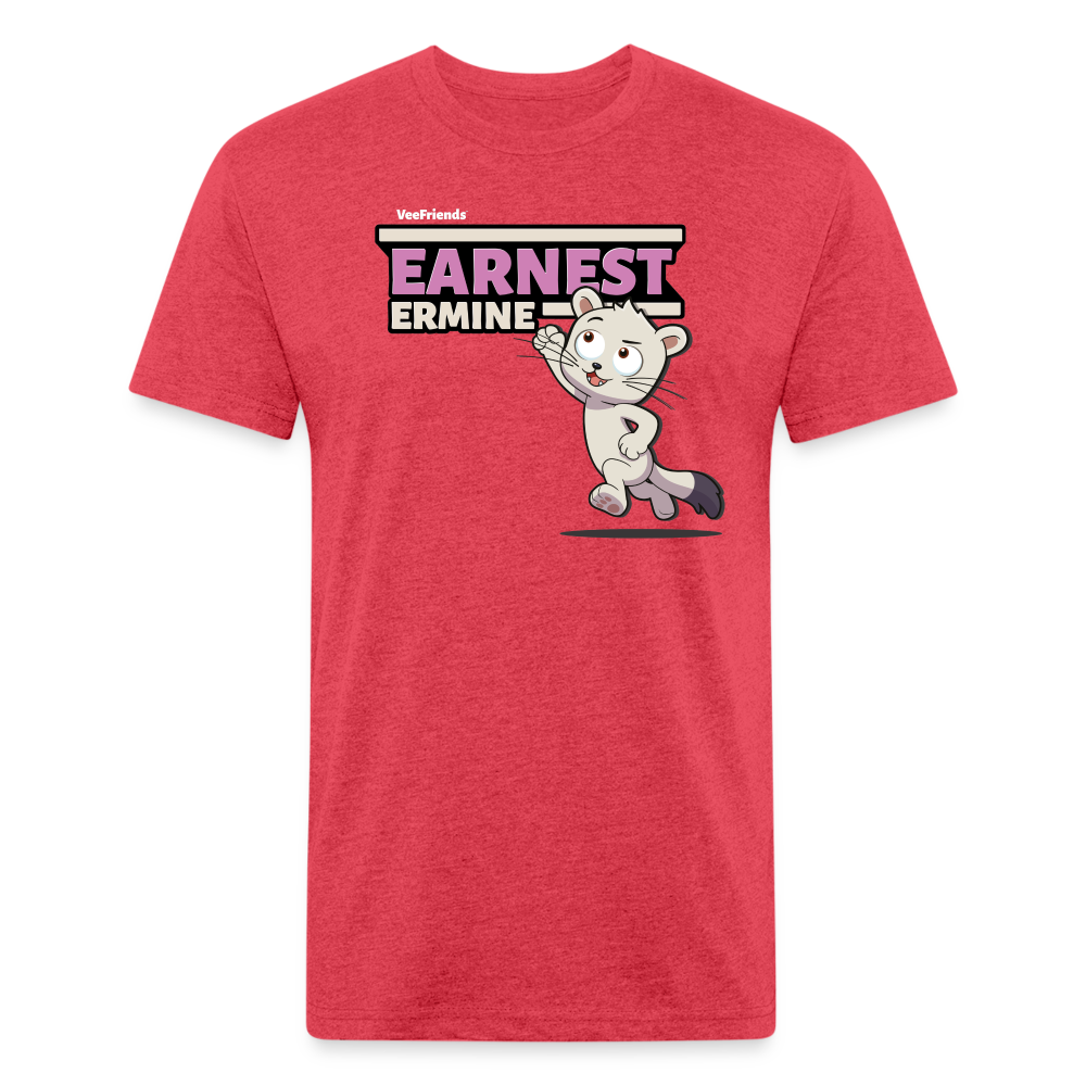 Earnest Ermine Character Comfort Adult Tee - heather red