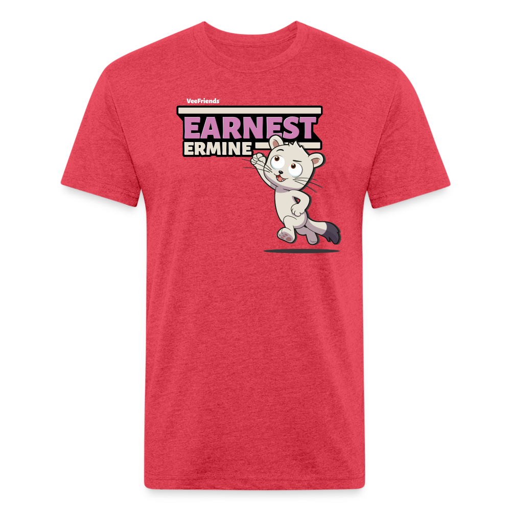 
            
                Load image into Gallery viewer, Earnest Ermine Character Comfort Adult Tee - heather red
            
        