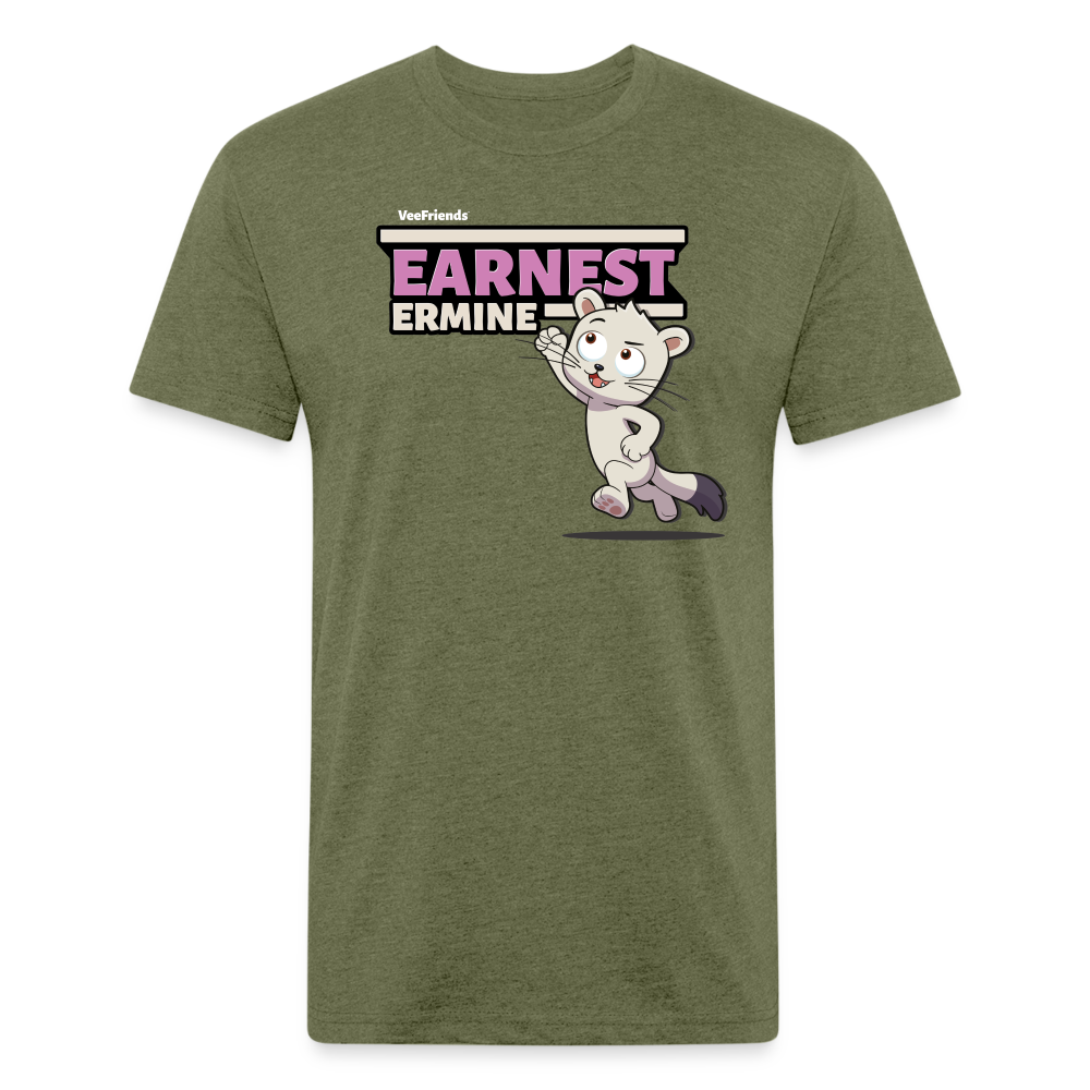 
            
                Load image into Gallery viewer, Earnest Ermine Character Comfort Adult Tee - heather military green
            
        