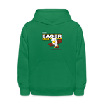 Eager Eagle Character Comfort Kids Hoodie - kelly green