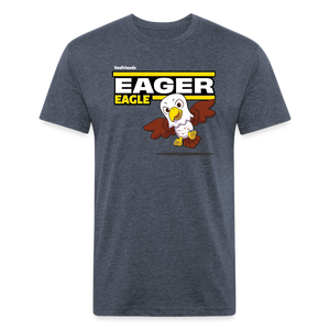 Eager Eagle Character Comfort Adult Tee - heather navy
