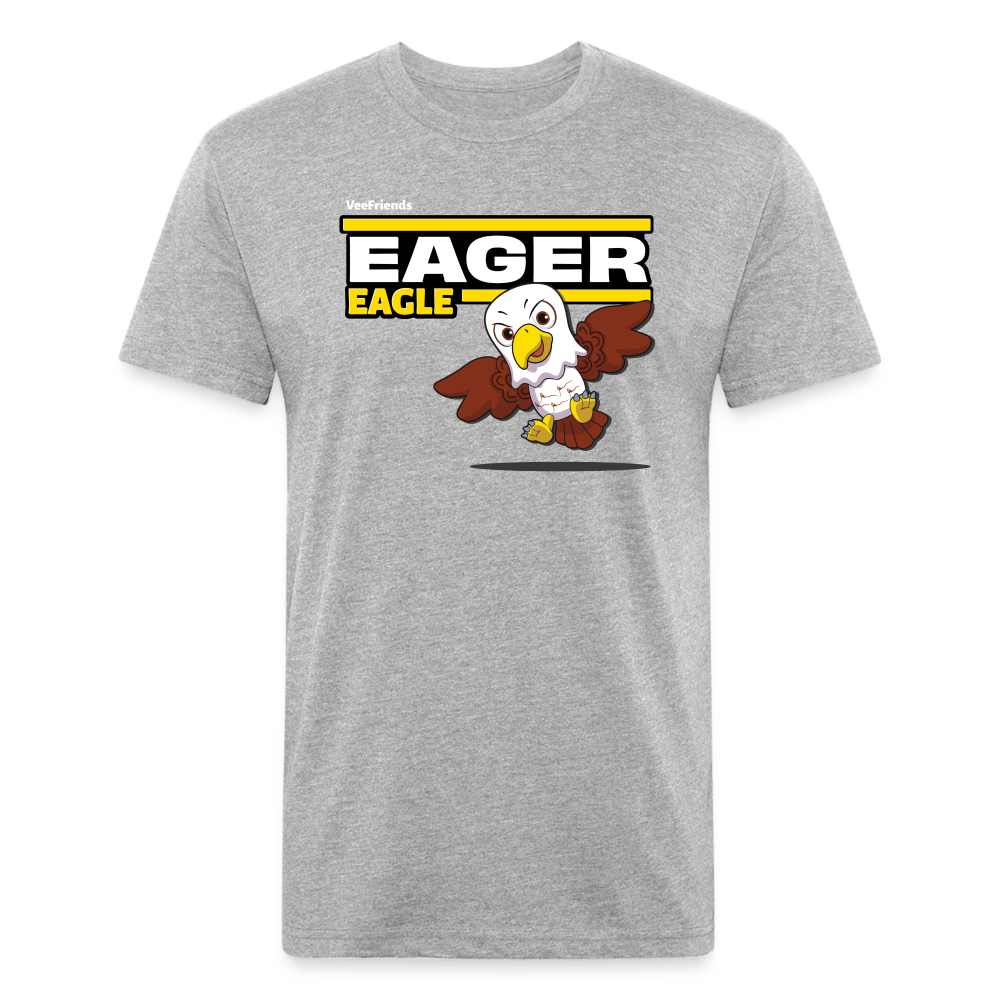 Eager Eagle Character Comfort Adult Tee - heather gray