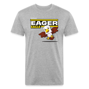 Eager Eagle Character Comfort Adult Tee - heather gray