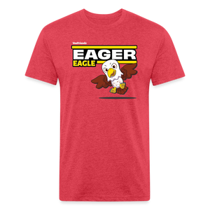 Eager Eagle Character Comfort Adult Tee - heather red