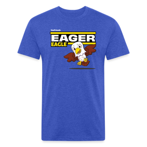Eager Eagle Character Comfort Adult Tee - heather royal
