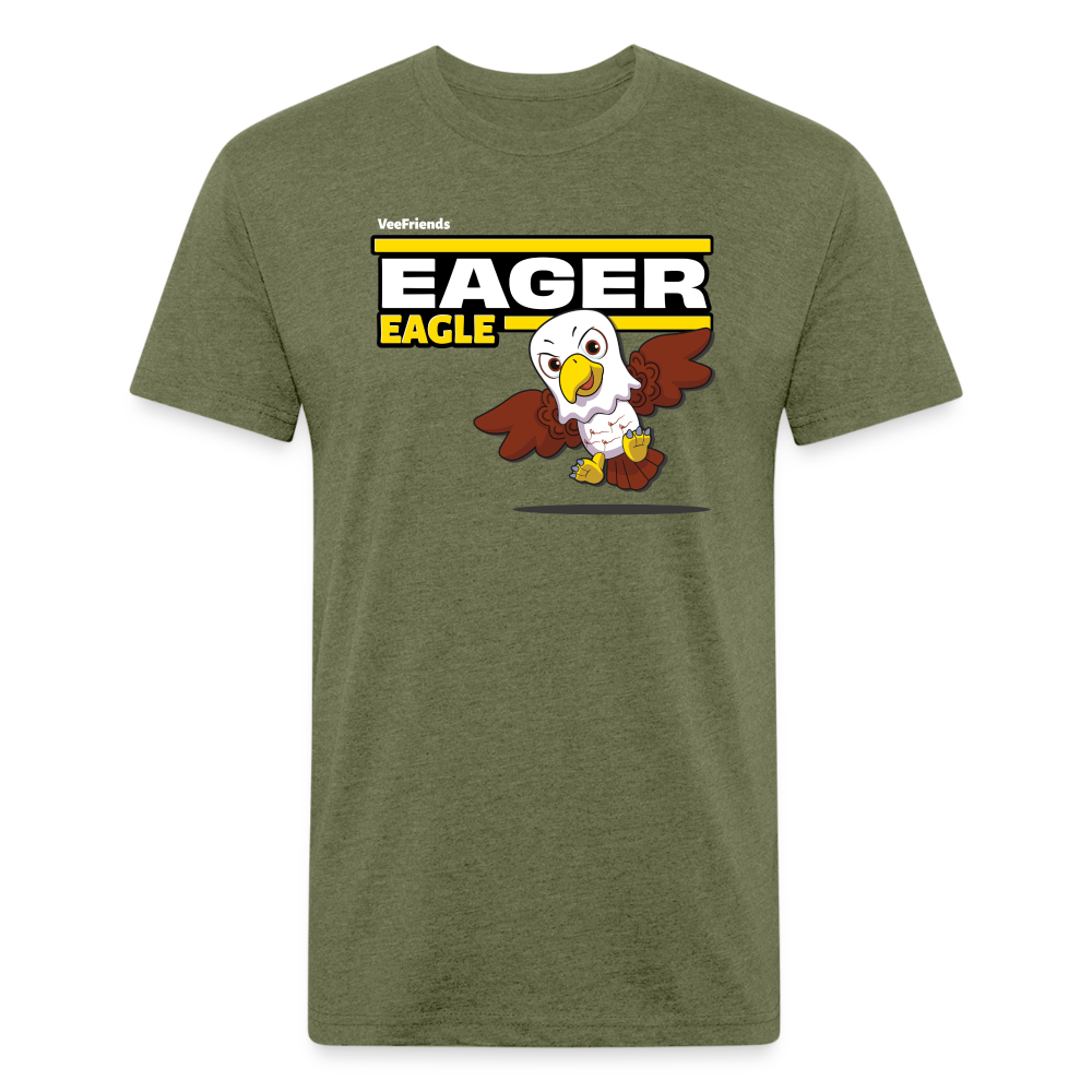 
            
                Load image into Gallery viewer, Eager Eagle Character Comfort Adult Tee - heather military green
            
        