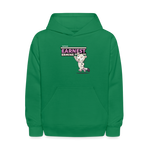 Earnest Ermine Character Comfort Kids Hoodie - kelly green