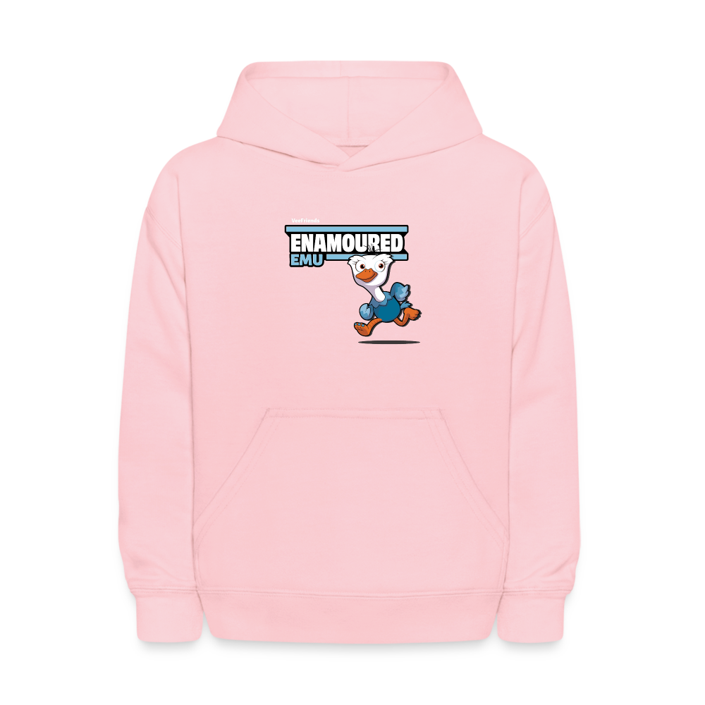 Enamoured Emu Character Comfort Kids Hoodie - pink