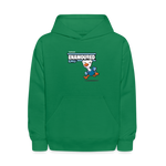 Enamoured Emu Character Comfort Kids Hoodie - kelly green