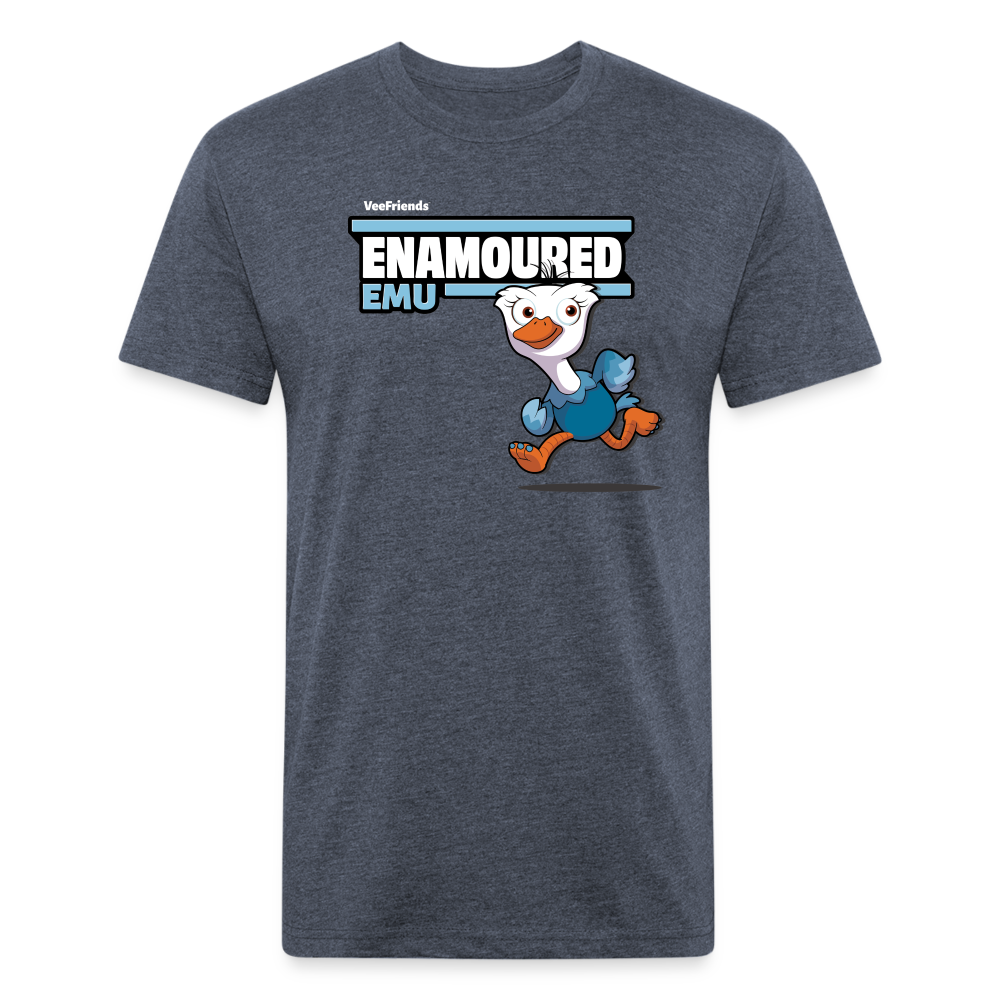 Enamoured Emu Character Comfort Adult Tee - heather navy