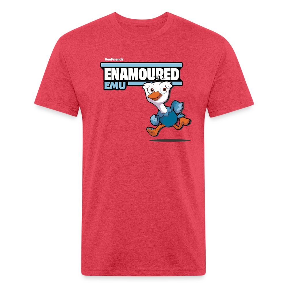 Enamoured Emu Character Comfort Adult Tee - heather red