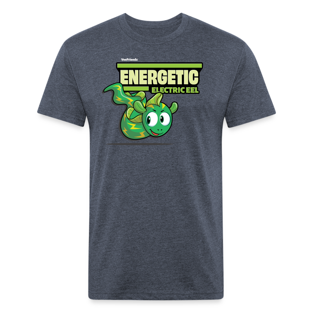 Energetic Electric Eel Character Comfort Adult Tee - heather navy