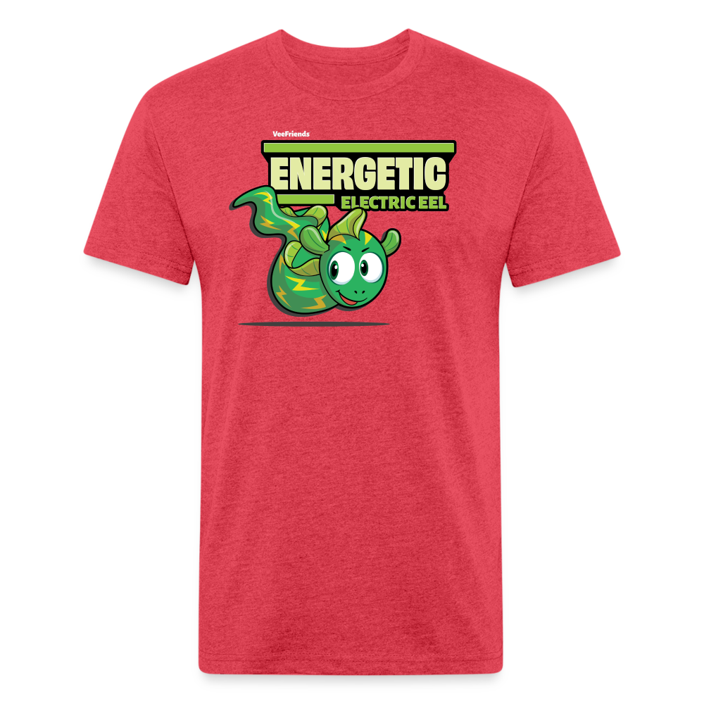 Energetic Electric Eel Character Comfort Adult Tee - heather red