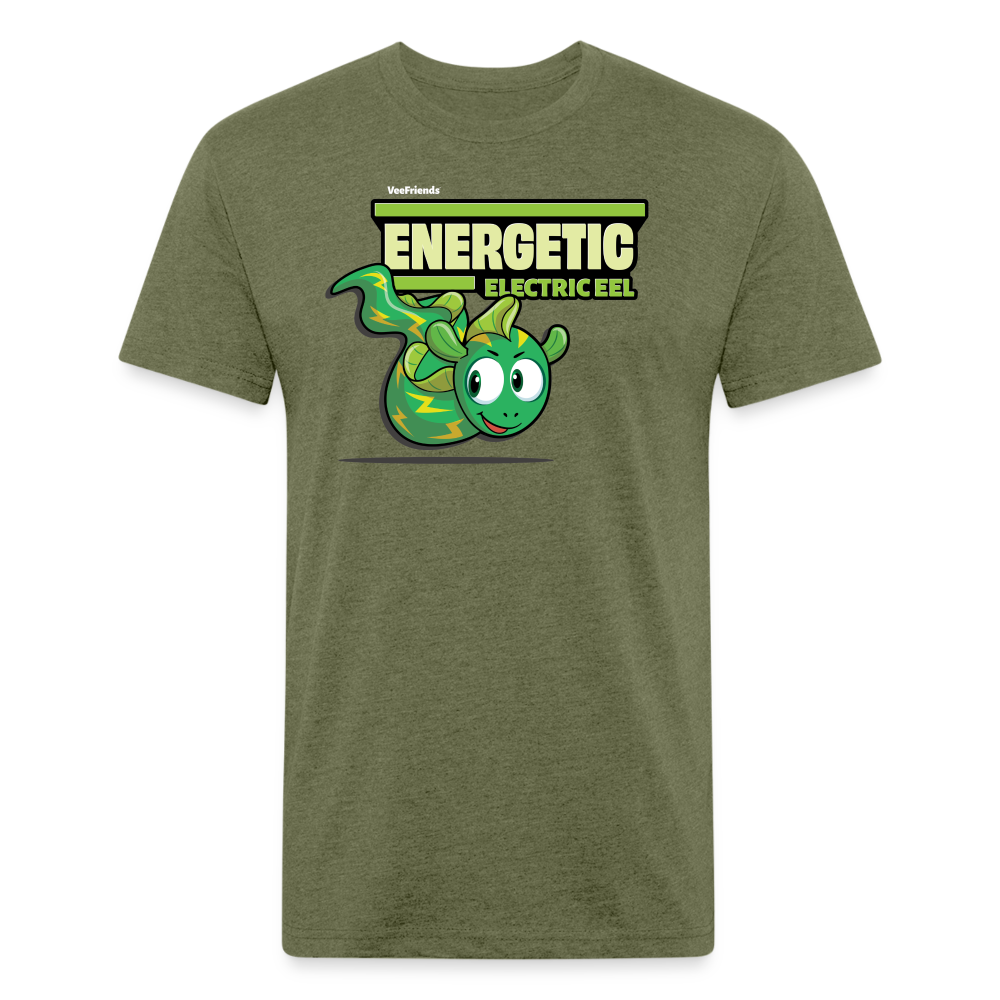 Energetic Electric Eel Character Comfort Adult Tee - heather military green