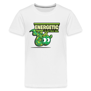 Energetic Electric Eel Character Comfort Kids Tee - white